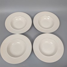 Alessi La Bella Tavola Ettore Sottsass Soup Pasta Rimmed Bowls x4 23cm