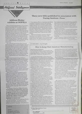 Addison-Wesley Artificial Intelligence Book Report, Volume1, Number 2, Fall 1987