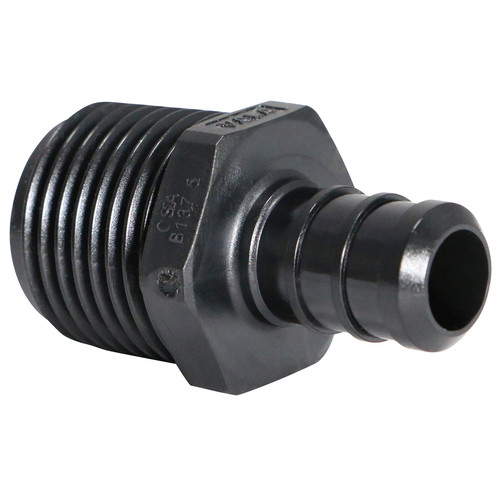1 Pack XFITTING 1/2" PEX-B x 1/2" Male NPT Adapter, Poly Alloy, NSF, CUPC