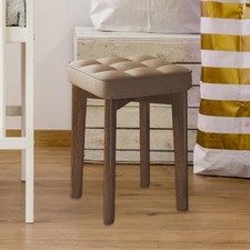 Solid Wood Stool Modern Home Decor Barstool for Hotel Studio Apartment
