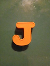 Sesame Street Elmo on the go ABC alphabet carry case replacement letter J