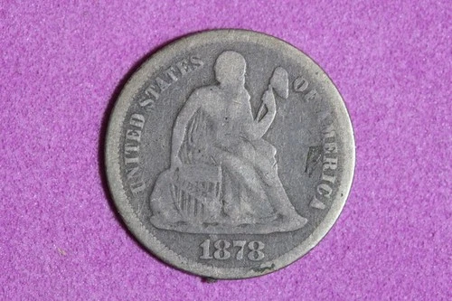 Estate Find 1878 Seated Liberty Dime #K59668