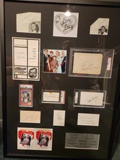 I Love Lucy Cast Signed Collage Lucille Ball Desi Arnaz Vance Frawley BAS PSA