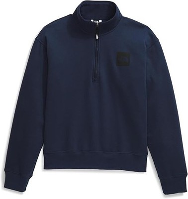 The North Face Large Box Half Dome 1/4 Zip Summit Navy Blue, Pullover NWT