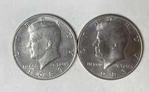 1983 PD Kennedy Half Dollar Set Free Shipping LESS THAN 35 MILLION MINTED EACH