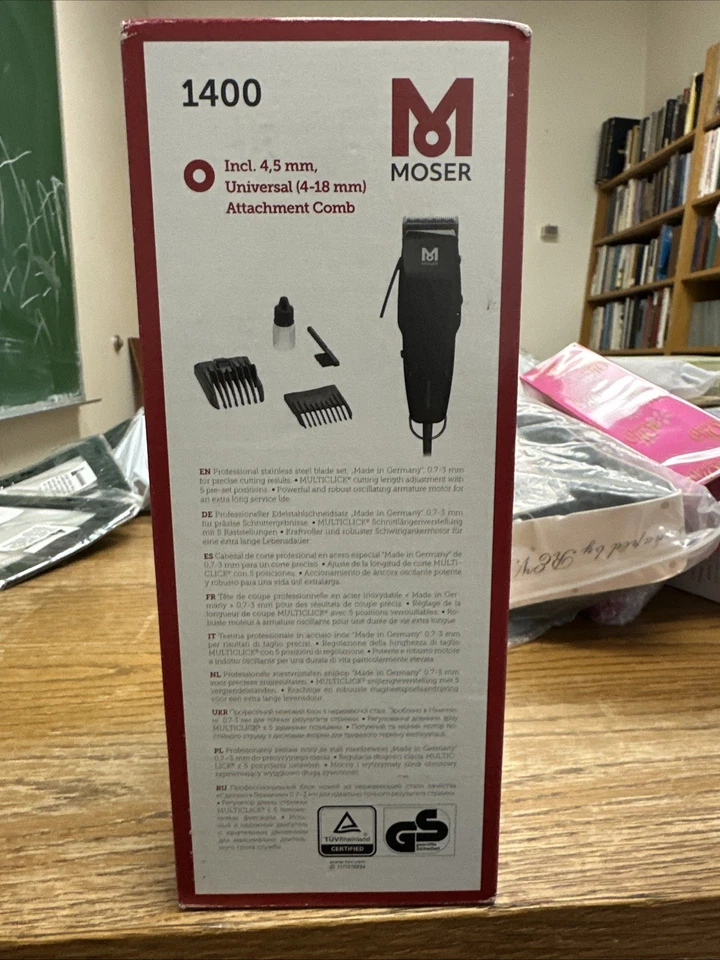 Recortadora de pelo y barba de malla Moser Profiline negra 1400-0087 Foto 2 de 2