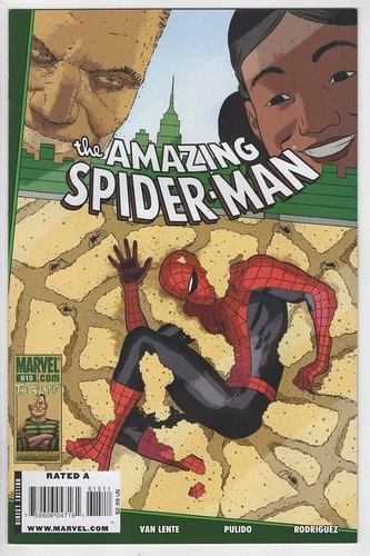 Amazing Spider-Man #615 Marvel Comics (2010) Rivera Cover Peter Parker Sandman