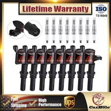8Pack Ignition Coils Iridium Spark Plug For Ford F150 F250 5.4L 2004-2010 DG511
