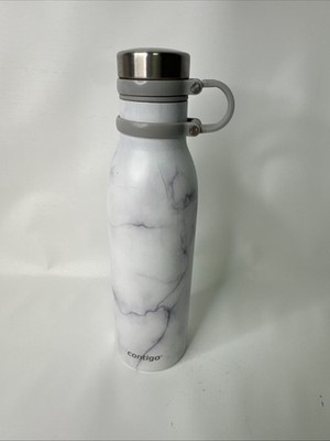 Contigo Couture White Marble 20 oz Insulated Stainless Steel Water Bottle