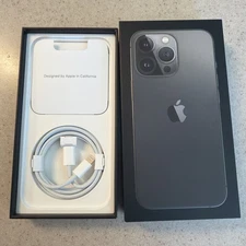 iPhone 13 Pro Graphite Empty Box With Charger And Ejector