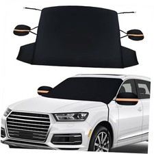 Windshield Cover for Ice and Snow, Heavy Duty 600D Windshield Snow Cover with
