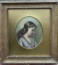 James Charles Playfair (19TH Cen-ry) : Portrait Of A Young Lady , Watercolor