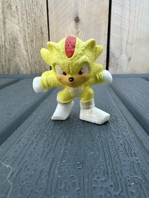 RARE Super Shadow Sonic (Yellow, White Boots) McDonald's 2024 Happy Meal 2'' Toy
