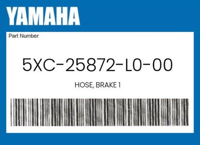 Yamaha Genuine Hose, Brake 1 - 5Xc-25872-L0-00