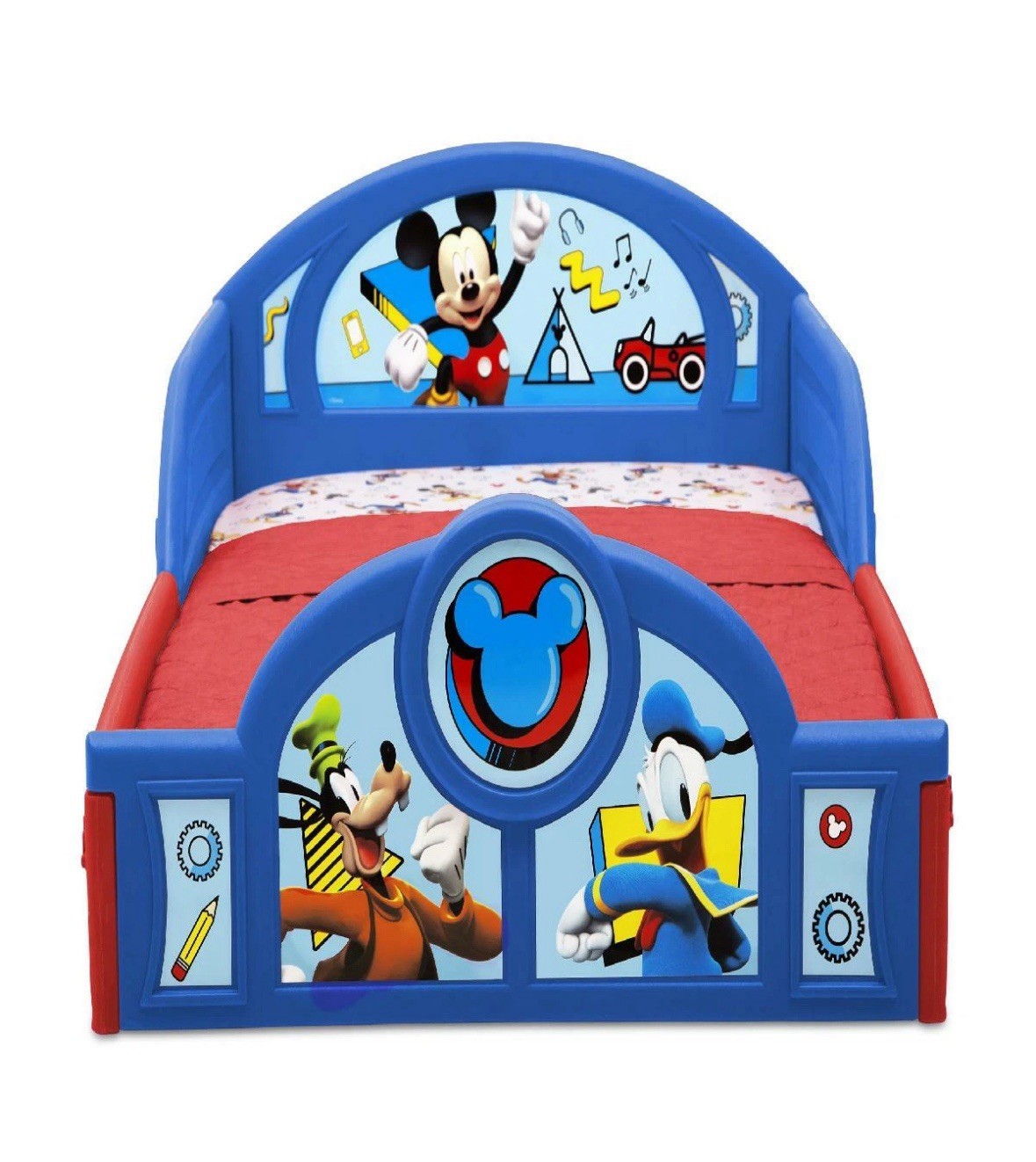 Disney Mickey Mouse Plastic Sleep and Play Toddler Bed by Delta Children New