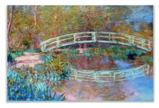 Monet Japanese Garden Bridge Canvas Print Gallery Wall Art Stretched Framed 8x12