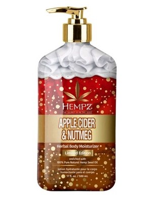 HEMPZ APPLE CIDER & NUTMEG MOISTURIZER 17 Oz Limited Editon Rare