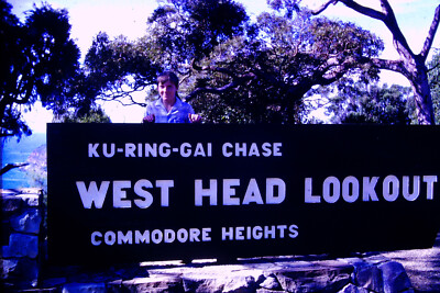 '69 Slide Photo Sydney Australia Ku-Ring-Gai Chase West Head Lookout Sydney 35mm