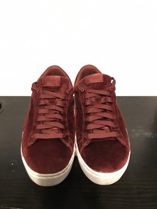 puma red velvet sneakers