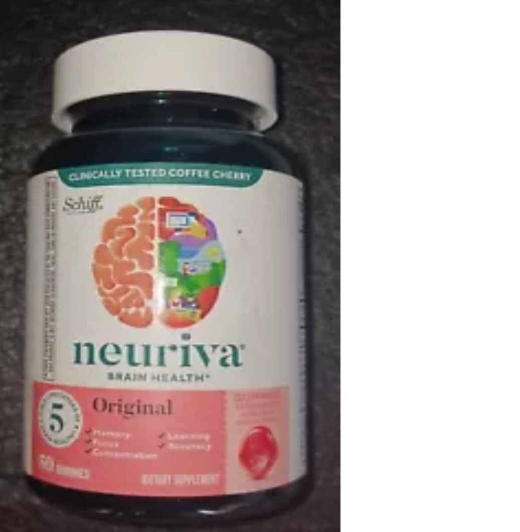 SCHIFF NEURIVA BRAIN PERFORMANCE ORIGINAL DIETARY SUPPLEMENT 50 STRAW