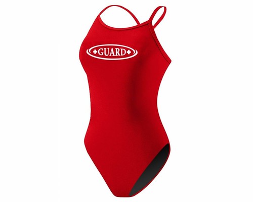 Rise Aquatics Red Lifeguard One Piece Swimsuit Poly H Back Size 36 Free Shipping Ebay