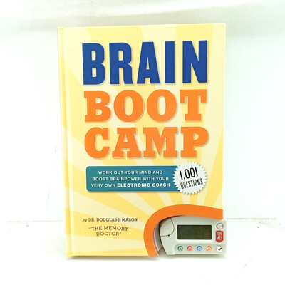 Brain Boot Camp Hardcover 1,001 Questions w/ Device Dr. Douglas Mason Memory