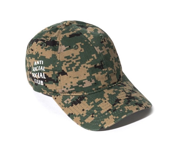 anti social social club カモフラ キャップ New & 100% Auth Antisocial Social Club Digi Camo Mesmerized Cap