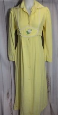 Dutchess Individually Yours 9 Vintage 60's MOD Yellow House Coat Kaftan Dress