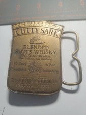 Cutty Sark Scotch Whisky Brass Belt Buckle Berry Bro Rudd London