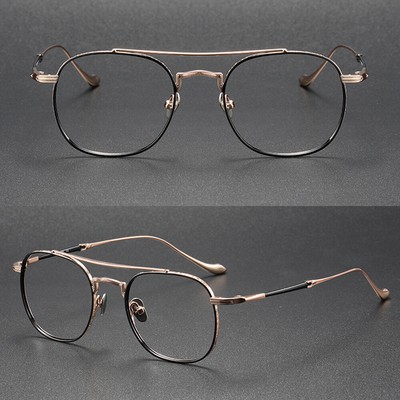 Premium Men Glasses 0 Titanium Pilot Progressive Reading Glasses +1.0~3.0