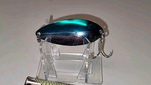 Mister Twister Sportfisher Vintage Fishing Spoon Silver / Green 2 1/2 Inch VGC