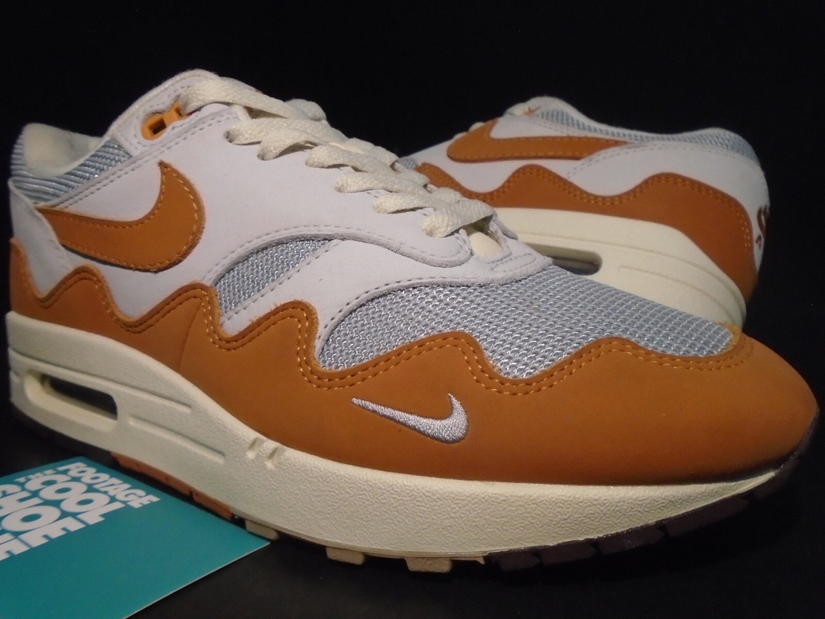 NIKE AIR MAX 1 / P PATTA WAVES SILVER MONARCH CURRY OFF WHITE DAY