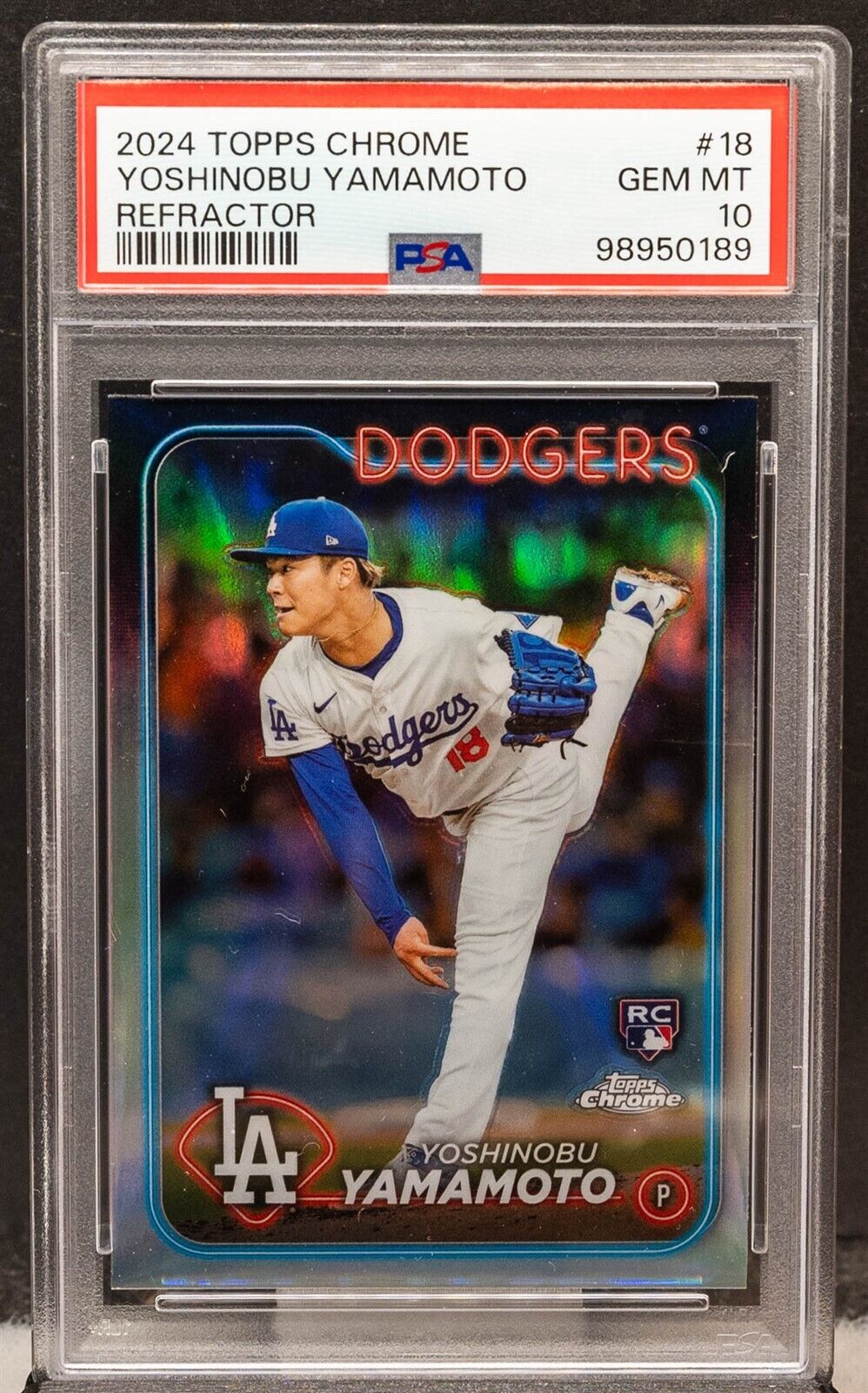 Yoshinobu Yamamoto 2024 Topps Chrome #18 Refractor Price Yoshinobu Yamamoto 2024 Topps Chrome #18 Refractor Price