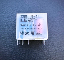 E61-24DC-S RELE ITALIANA Miniature PCB Power Relay 24V DC 1-Pole Changeover 16A