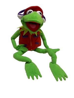 Macy's Muppets Kermit the Frog Frogtographer Photographer Plush 26'' No Camera