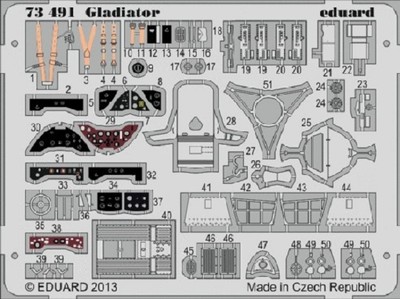 EDUARD MODELS 1/72 Aircraft- Gladiator for ARX (Painted) EDU73491