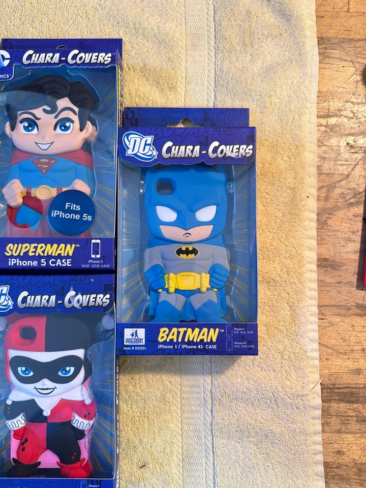 8 fundas Huckleberry DC Chara iPhone 4/4s/5 Batman Superman Harley Quinn Foto 2 de 4