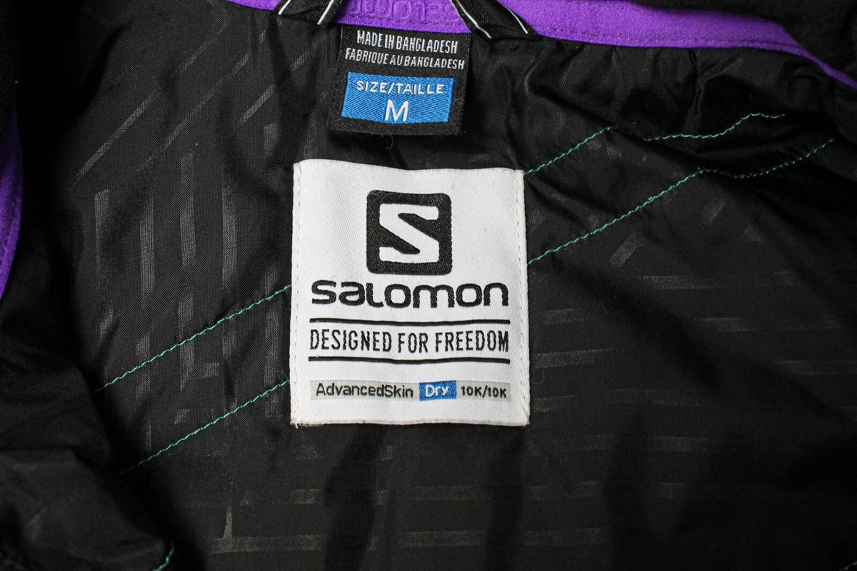 SALOMON AdvancedSkin Dry 10K/10K Jacket Women's MEDIUM Hooded