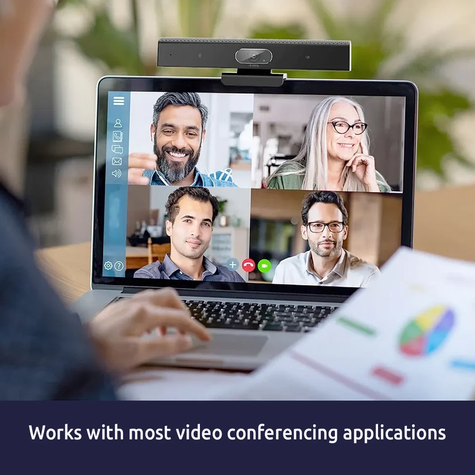 Pacchetto professionale HD 1080p webcam e vivavoce USB/Bluetooth PT-EB - Immagine 4 di 4