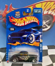 Hot Wheels 2002 Mainline 204 1940 '40 Ford Coupe Flat Black 5sp
