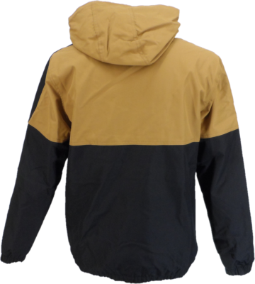 Lambretta Mens Black/Tobacco Brown Contrast Panel Hooded Jacket | eBay