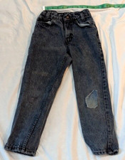 Vintage Levi's Youth Kids Jeans Patched 550 Slim Size 8 Made In USA