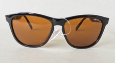 New Vintage Bolle 473 Acrylex Black Sunglasses w/ Amber Lenses with tags vtg NOS