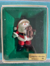 Russ Christmas Collectibles Ornament SANTA HOLDING TEDDY BEAR in original box
