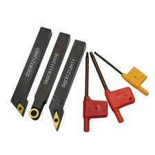 3pcs 12 mm External Indexable Lathe Turning Tool Holder  3PCS Inserts Set