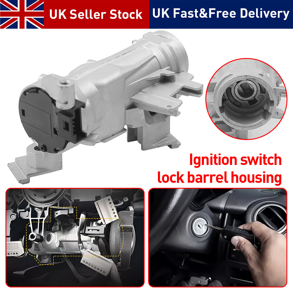 Ignition Switch Lock Barrel Housing For VW Audi Seat Skoda – 1K0905851B, SilverHub