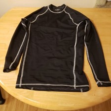 Legend Black long sleeve rash guard Nylon Elastine S Small NWT made USA