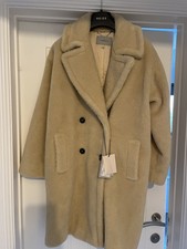 Marella Cream Teddy Coat Size 8