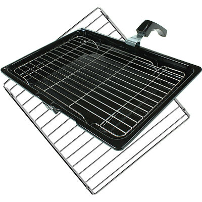 Herd Ofen Grill Pfanne Ablage Gestell & Ablage Ablage kommt mit Griff 380mm x 280mm pmd