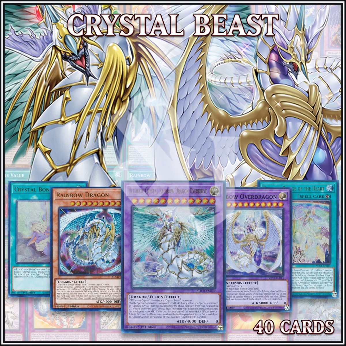 JESSE CRYSTAL BEAST DECK 40 | Rainbow Dragon Overdrive Bridge Bond